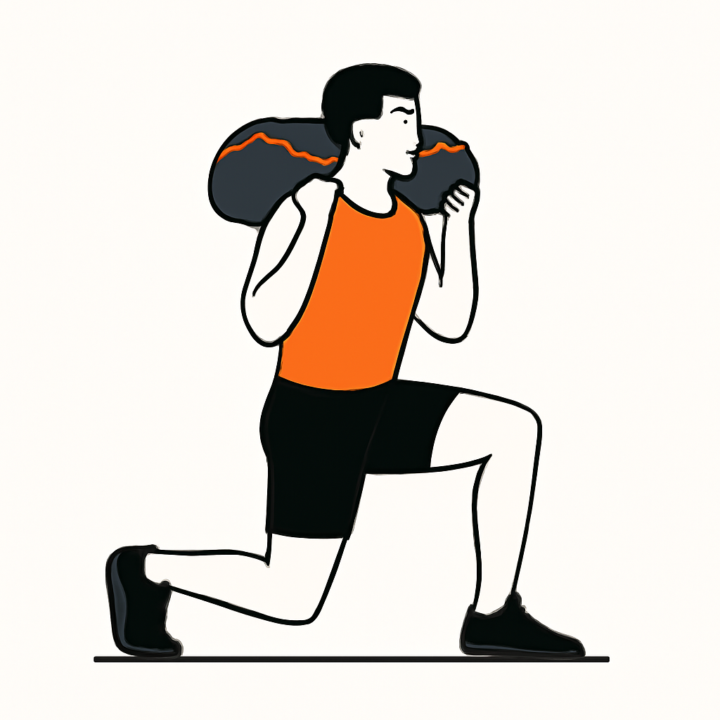 Sandbag Lunges